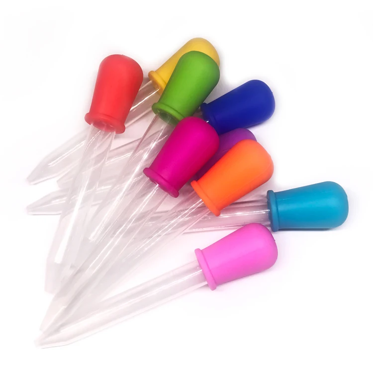 custom silicone 5ML plastic micro burette liquid pipette dropper for drawing