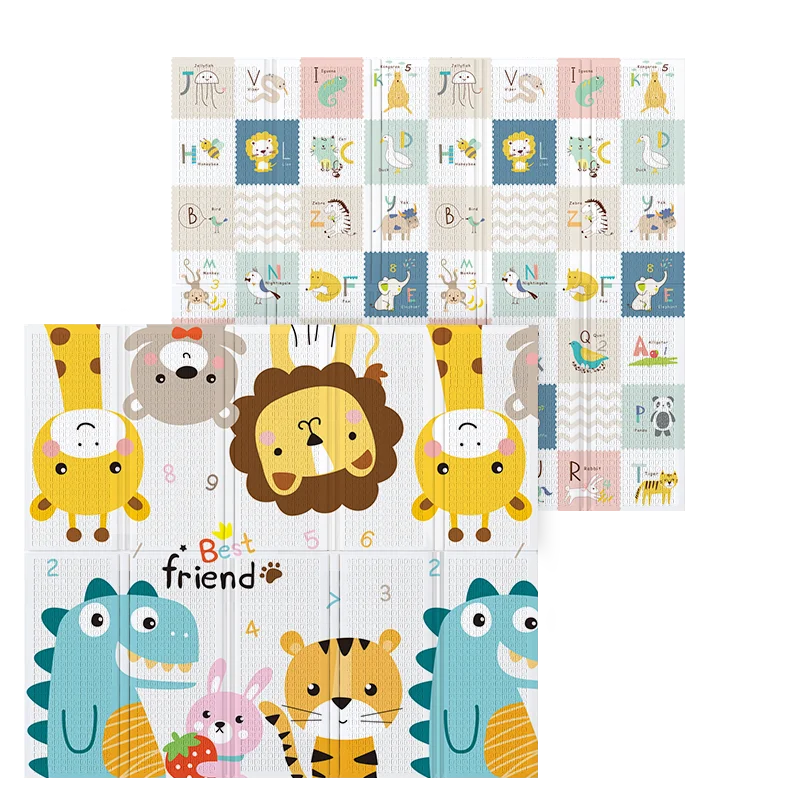 Waterproof Puzzle Crawling Creeping Xpe Mat Folding Outdoor Game Pad Baby Playing For Kids  mat Baby Play Mat