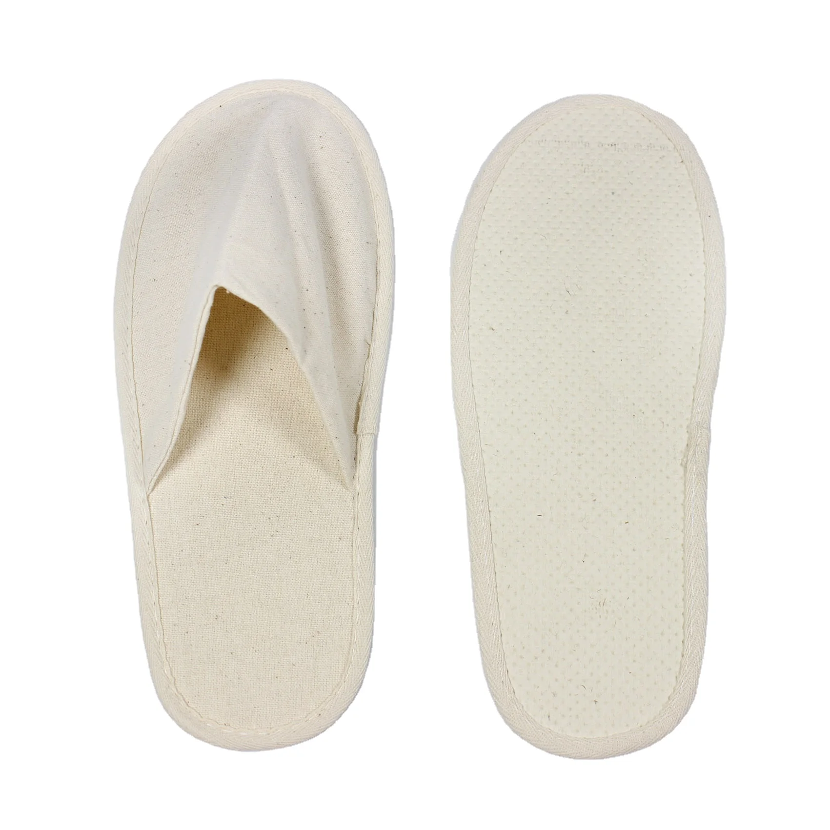 Hotel Slippers 100% ECO Slippers Closed Toe Disposable Slippers No Eva No Sponge No Polyester No Plastic No Glue