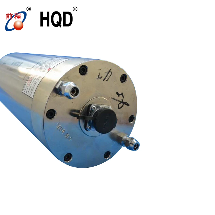 HQD GDK125 11 ER40 11kw 12000rpm 8.75Nm 380v 22A 400 Hz 4 pole 46kg CNC machine tool Water Cooled Spindle motor