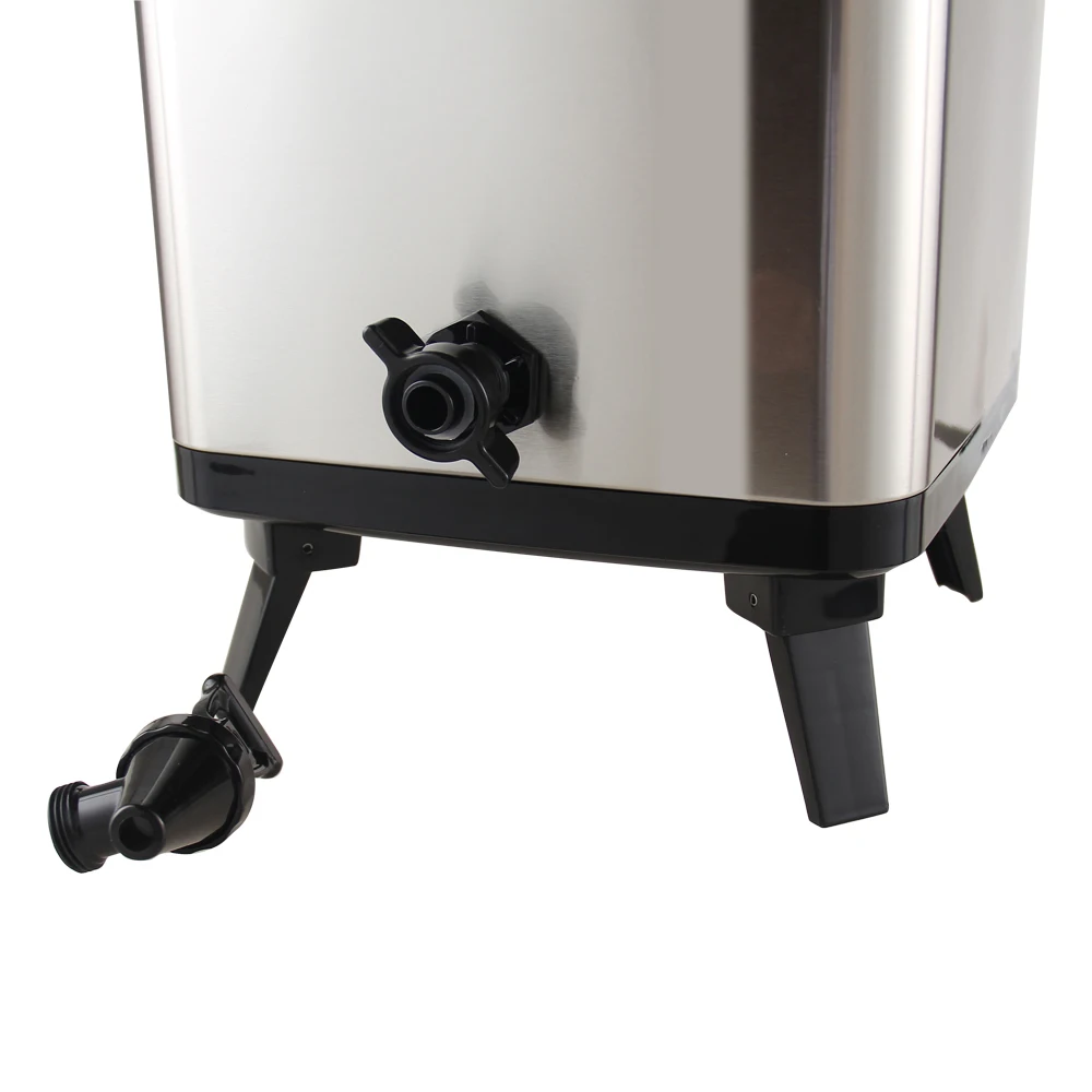 LED Temperature Display Outdoor Milk Tea Bucket Stainless Steel Vacuum Flasks Jug Hot & Cold 10L Watch Jug Thermos