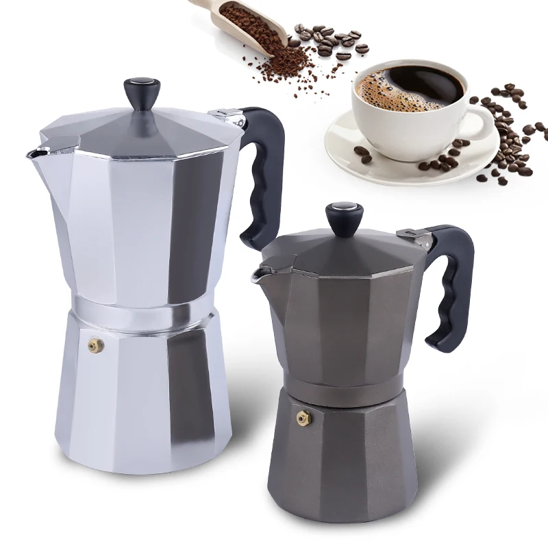 3cups/6cups/9cups Stovetop Espresso and Coffee Maker, Moka Pot for Classic Italian and  Cafetera