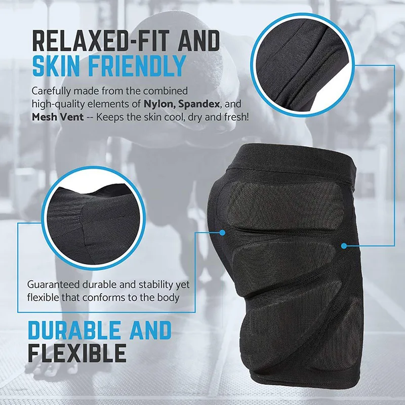 Snowboard Skate Ski 3D Protection Hip Butt Tailbone Padded Protective Shorts