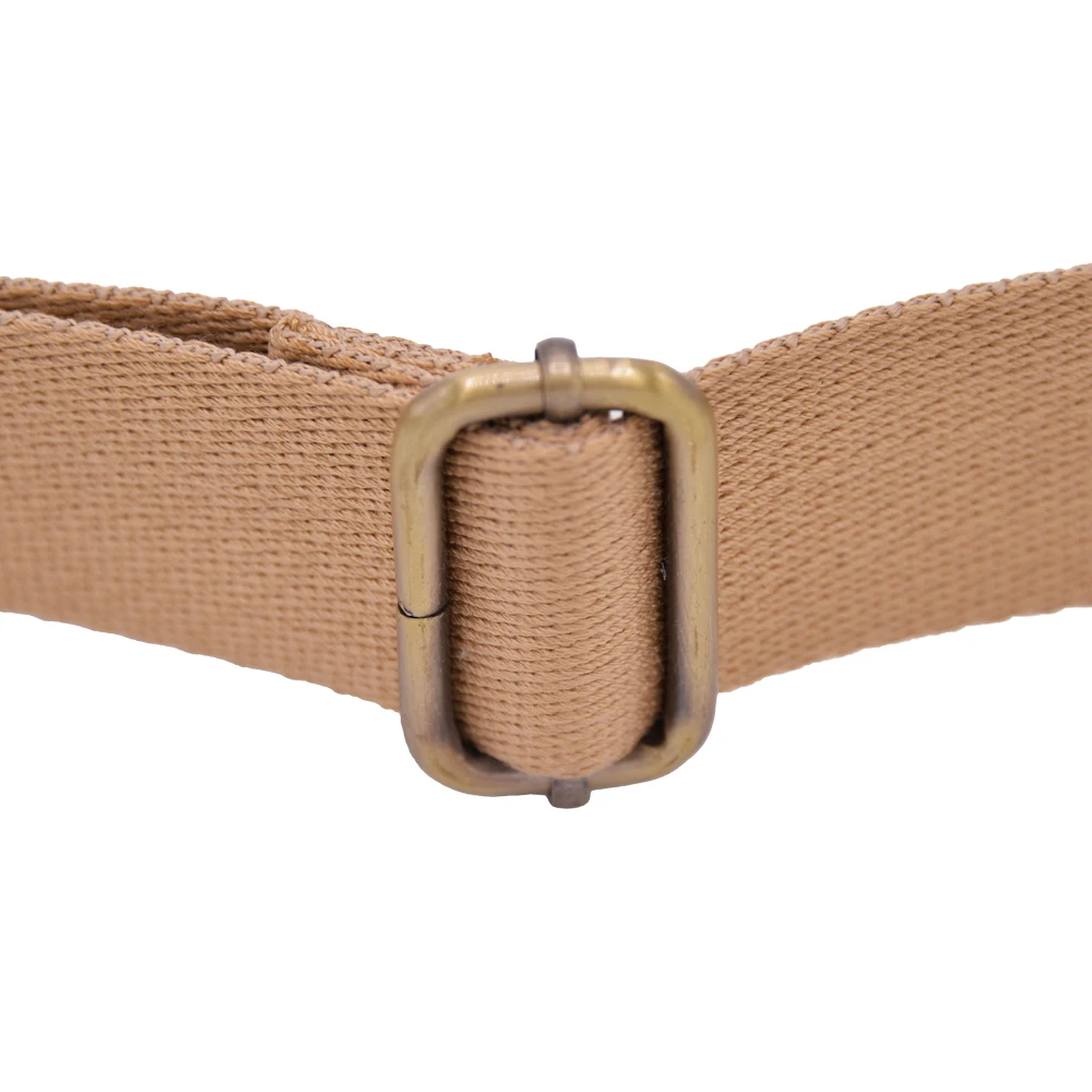  Холщовый ремешок с кожаным чехлом и металлическим крючком