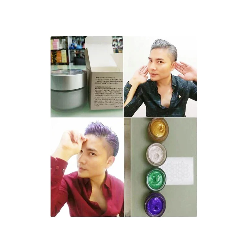 OEM Hair Dye Temporary Color Cream Hair Wax Natural For Men And Women Styling Colour Hair Wax