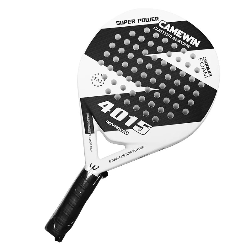 Tennis Paddle Pro Carbon Fiber Power Lite Pop EVA Foam Beach Paddle Tennis Paddleball Racket 3K 12k 18k