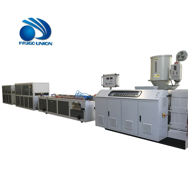 FAYGO Hot Sale UPVC Window Profile Line Conical Twin Screw Extruder UPVC Cable Trunk Profile Extrusion Machine