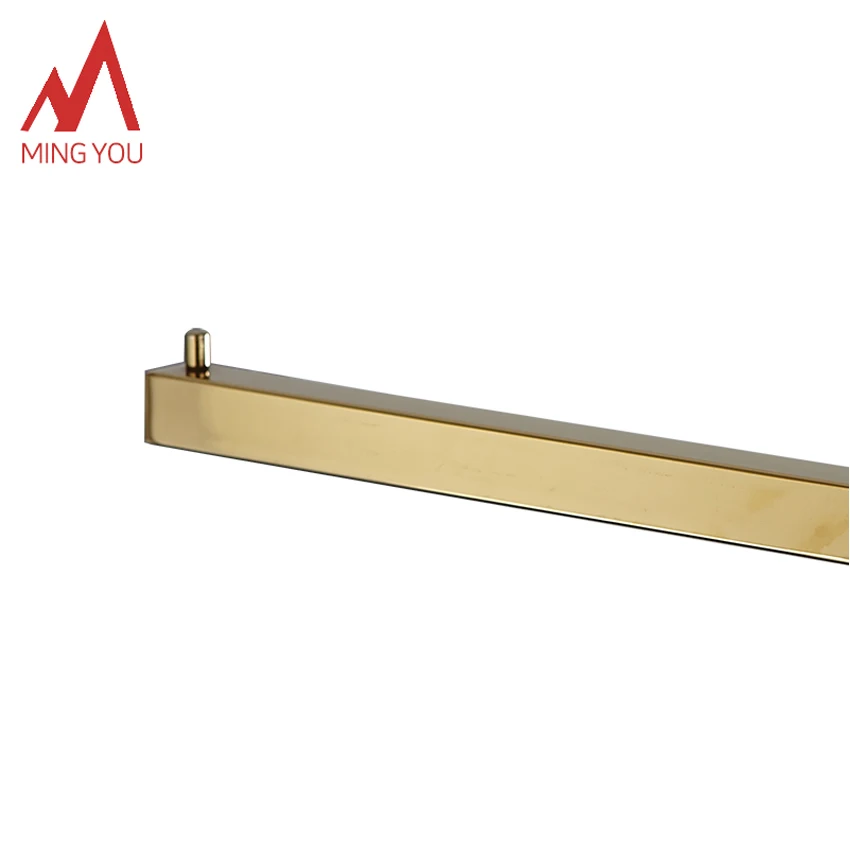 Clothing Rack Garment Shop Simple Style Gold Design Support Polished