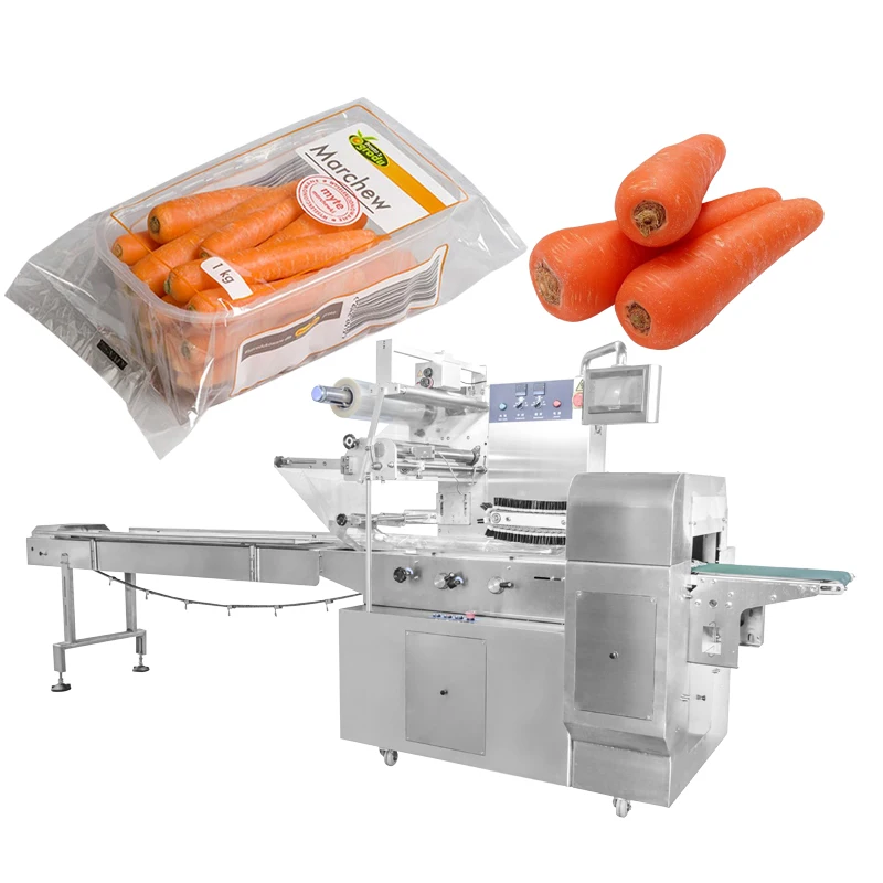 Vegetable packing machine hffs carrot packaging machine