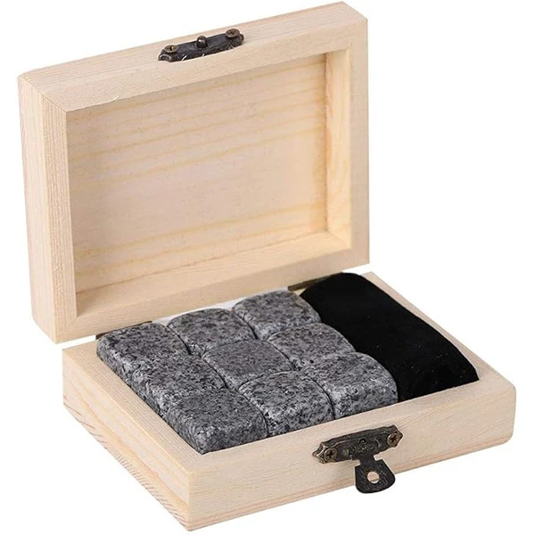 Reusable Ice Cubes Whiskey Stones Gift Set Durable for Gin Wine Vodka Whiskey Stones Whisky Rocks Chilling Stones