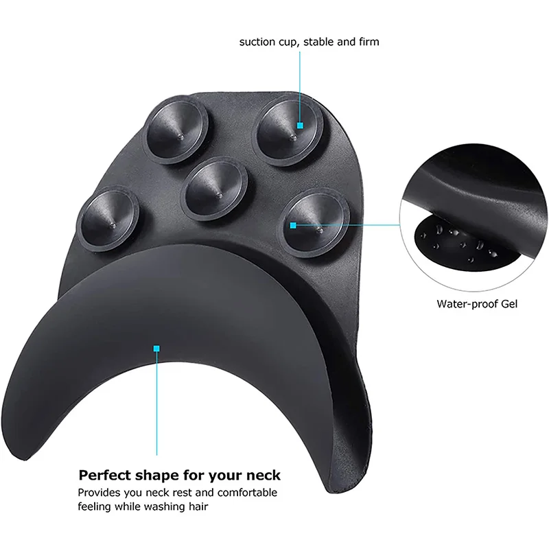 Silicone Salon Neck Rest Cushion Shampoo Bowl Neck Pillow Hair Salon Washing Sink Basin Tool