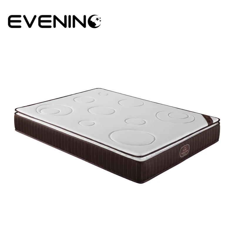 Queen size firm pocket spring coiled orthopedic bed mattress in a box