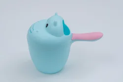 Multifunction Bathroom Accessories Shampoo Plastic Toddler Kids Baby Wash Hair Bathrinse Cup Eco-friendly with Cartoon Design