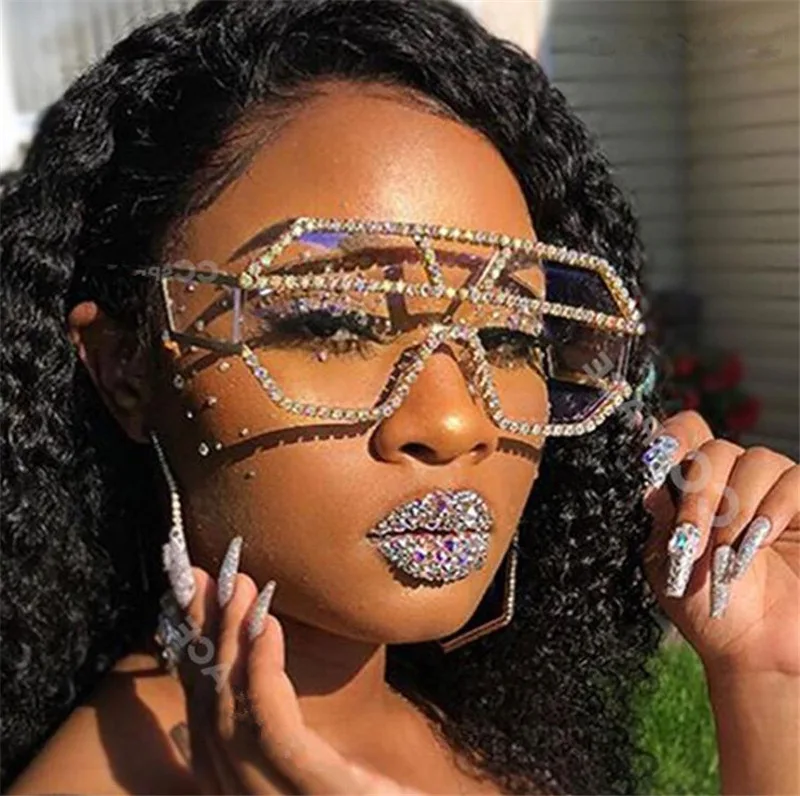 Ins Fashion sun glasses newest 2021 shades sunglasses diamond colors luxury rhinestone bling sunglasses women sunglasses 2021
