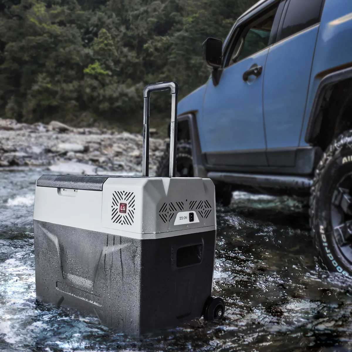 CX40 40L Capacity Fast Cooling SUV Model ACE  12/24v Automotive Freezer Box Car Fridge with wheels