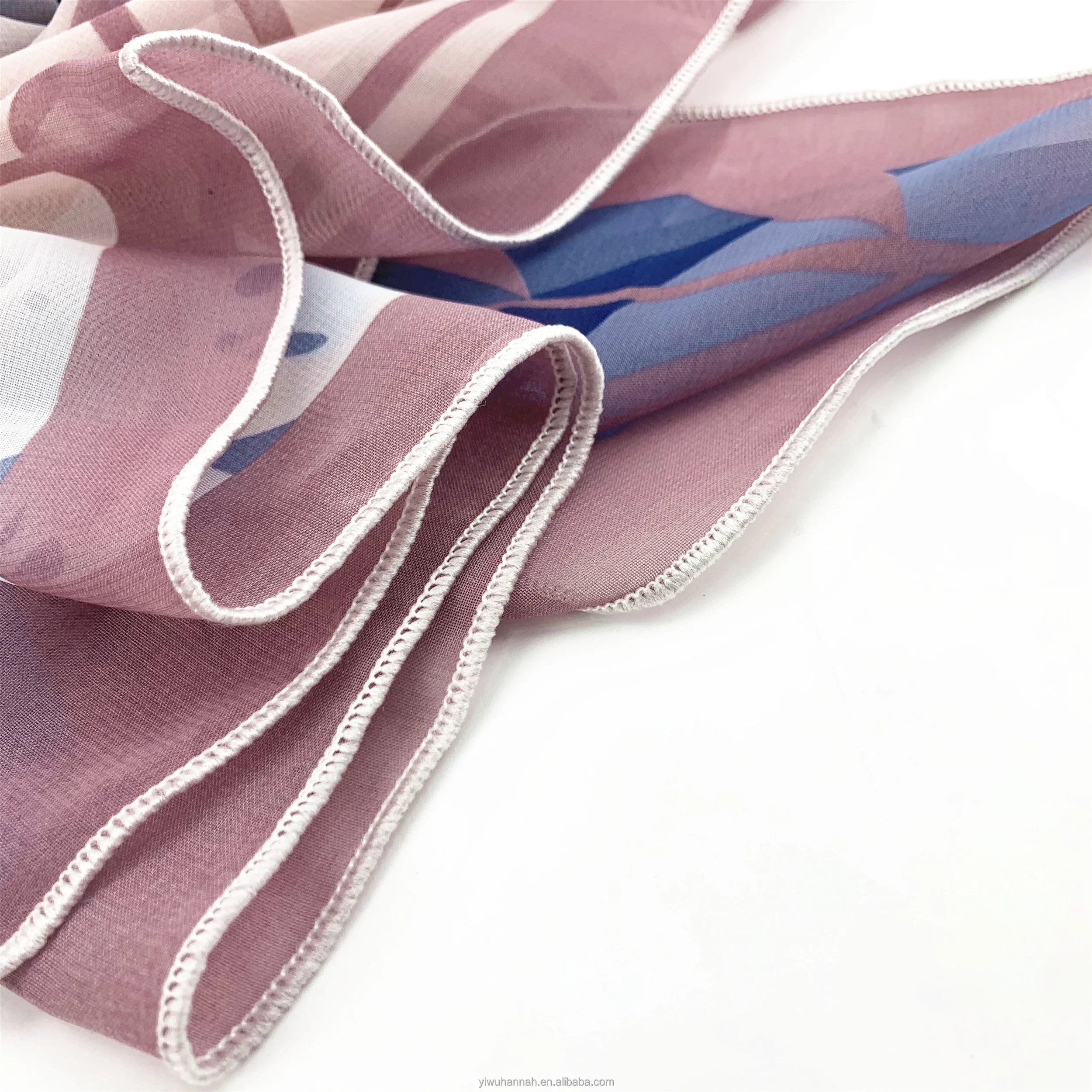 Подгонянные напечатанные эластичная bawal шифоновое Сетчатое платье хиджаб и Малайзия tudung bawal шарфы