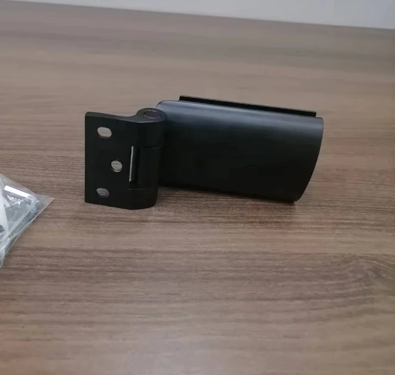 Customized door pivot hinge black satin Aluminum frameless swing glass door pivot hinge for office door