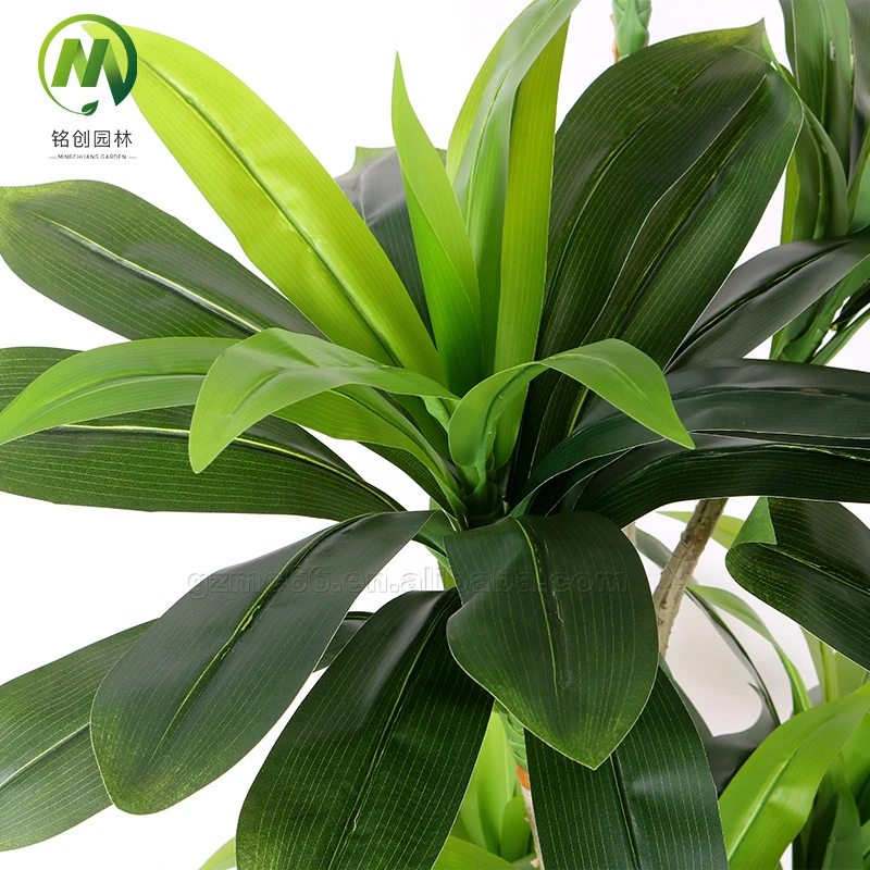 Wholesale artificial Brazilian Iron high simulation bonsai plants Iron  plants decoration for home office with pot