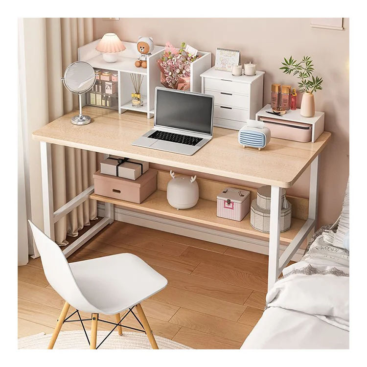 House Furniture Single Person Wood Bedroom Study Home Computer Table Learning Table