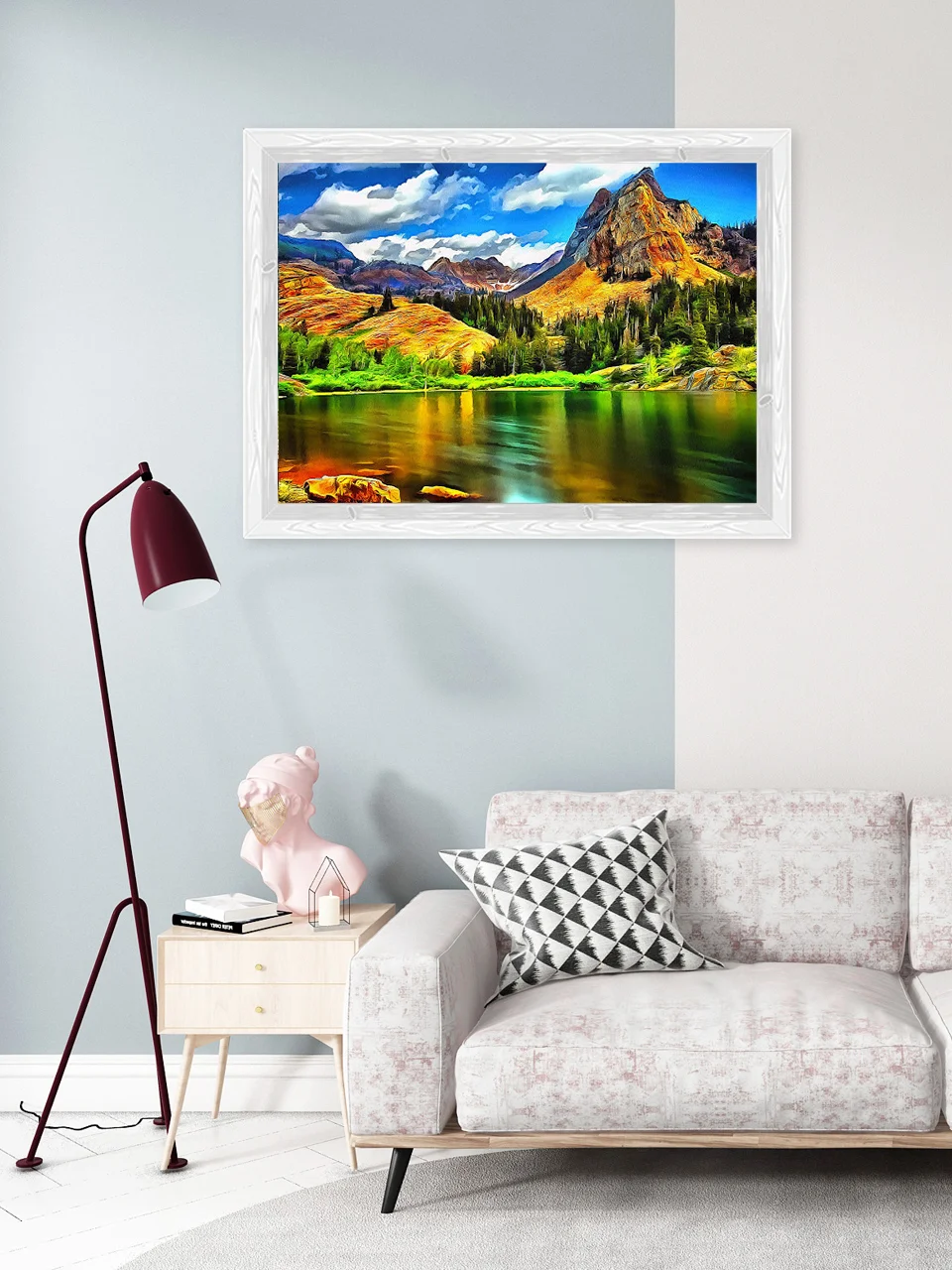 Wholesale custom canvas painting by number kits 5D DIY painting by numbers for kids