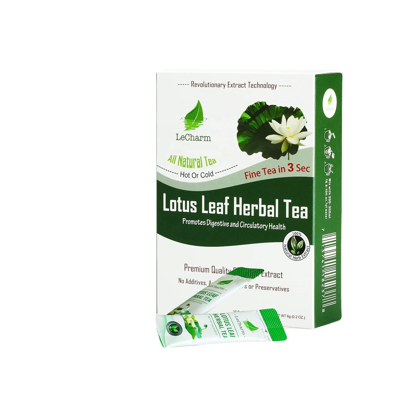 Caffeine free cool and refreshing plant essence lotus leaf herbal tea