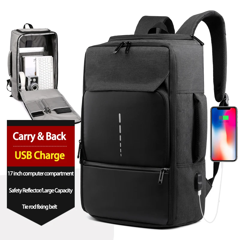 2023 Новый модный тренд Многофункциональный USB зарядки 17 дюймов Сумка для ноутбука большой емкости водонепроницаемый спортивный рюкзак Mochila мужчин