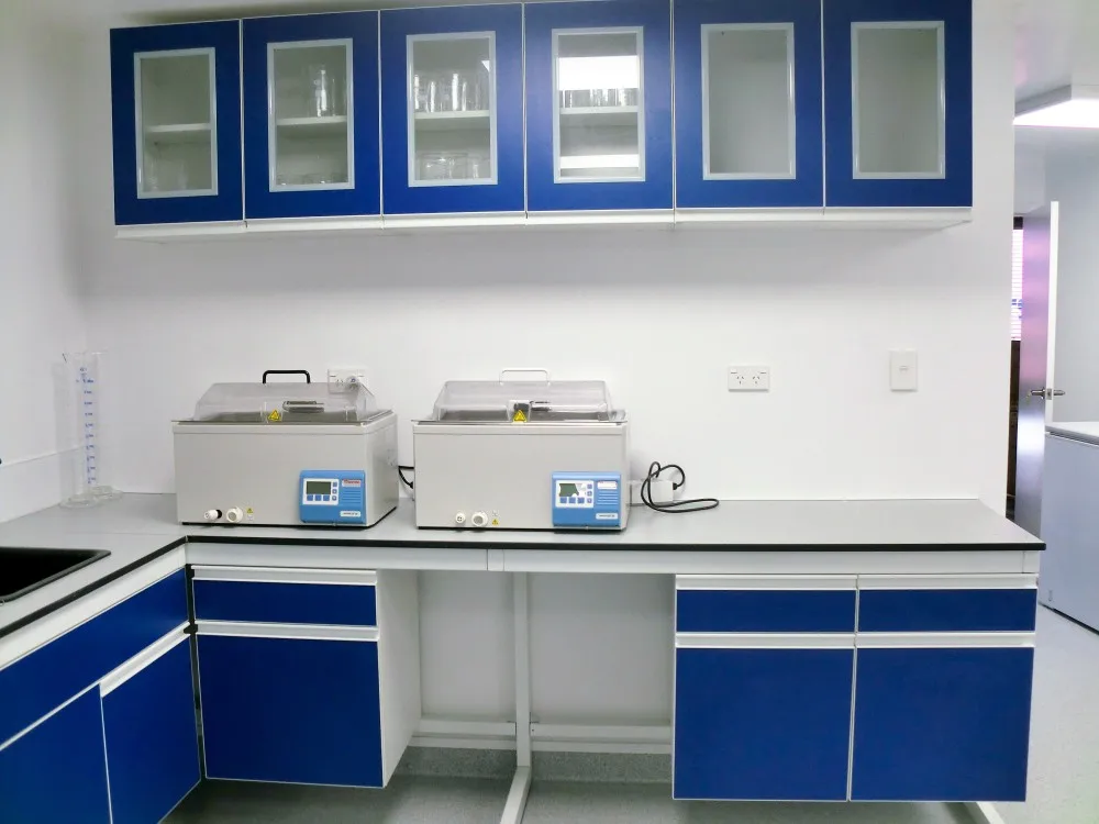 Microbiology Laboratory Equipment C-frame All-steel Structure Lab bench with reagent shelf
