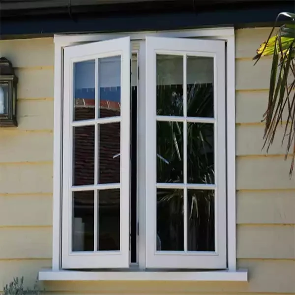 High Quality Modern Aluminum Clad Wood Window Smart Window Tint Louvered Casement Windows
