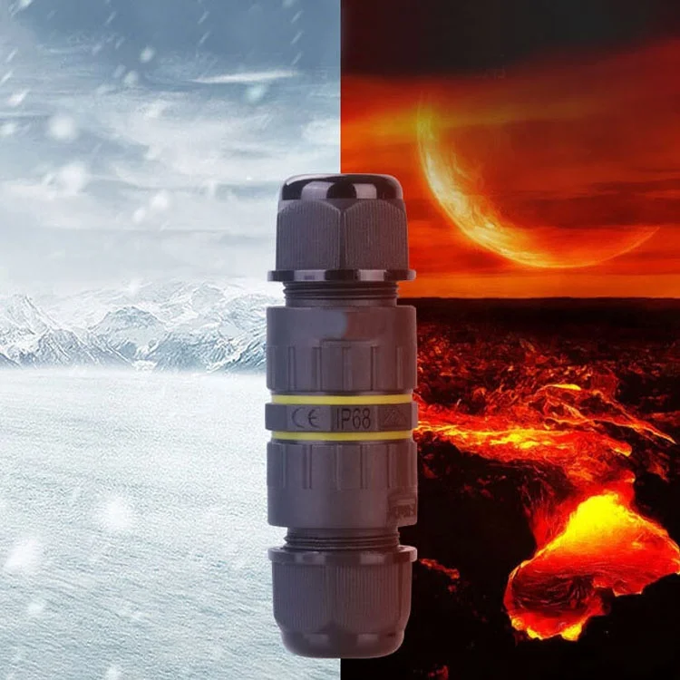 M16 2 Pin Electrical Nylon PA66 Cable Connector Box Waterproof Junction Box LED Luminary IP68 Connector