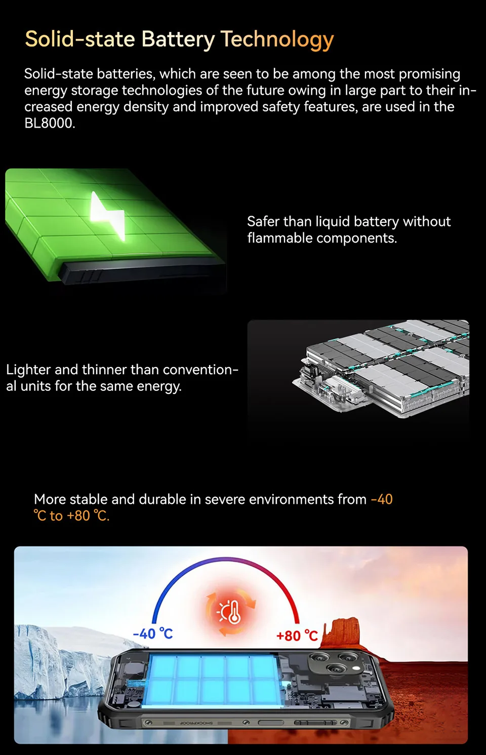 6.78 inch Mobile Phone Blackview BL8000  5G Android Smartphone  with NFC and Fingerprint Cell Phone