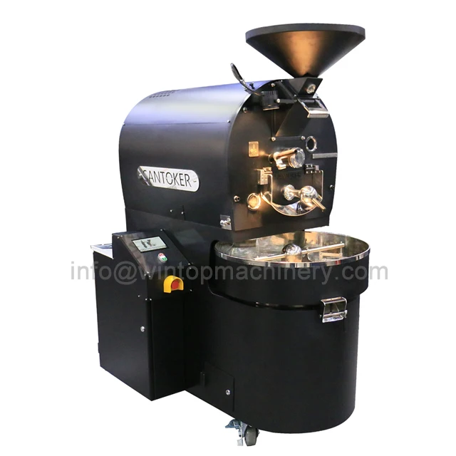 Wintop 15KG Coffee Roaster Machine Double Drum Gas Roasting Electric Commercial Coffee Roaster