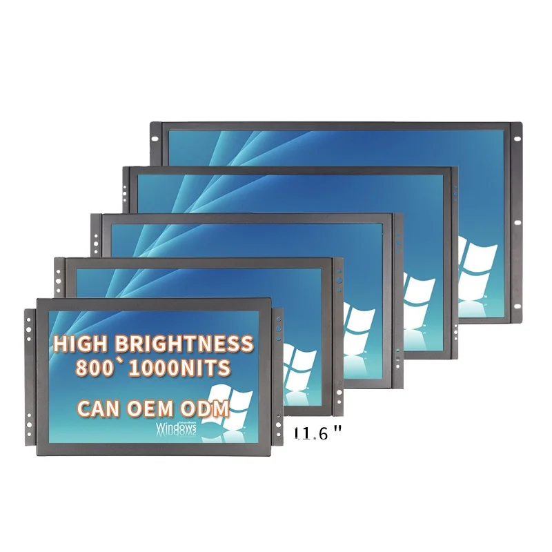 OEM ODM 7 8 10 1 11 6 15 17 19 18 5 21 23 24 дюймов 600-1000 nits TFT IPS VESA панель настенный промышленный сенсорный экран