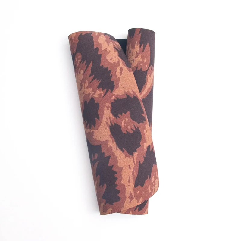 Hot Selling Tpe 100% Polyurethane Yoga Mat Fitness Luxury Cork Yoga Mat Thick in Natural Cork 5mm