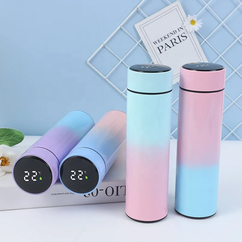 Smart Water Bottle Tea Infuser Thermos flask Travel Mug with Smart LCD Touch Screen Keep Hot Cold Car Portable Coffee Vacuum Cup