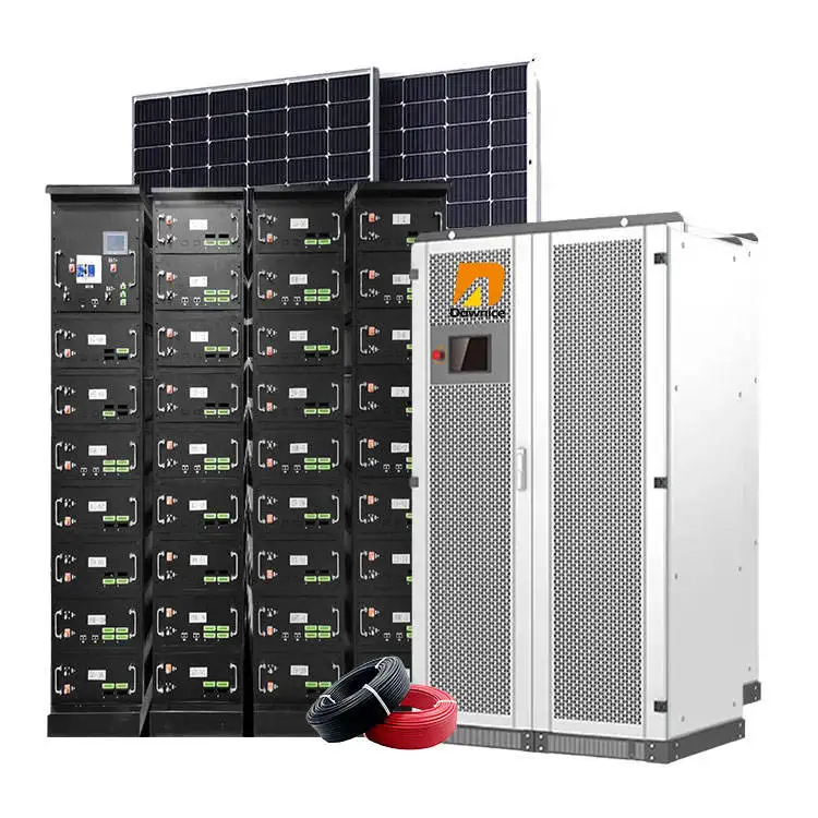 60kw 80kw 100kw lifepo4 batteries lithium battery 100 kw inverter off grid solar energy system with 100kwh battery