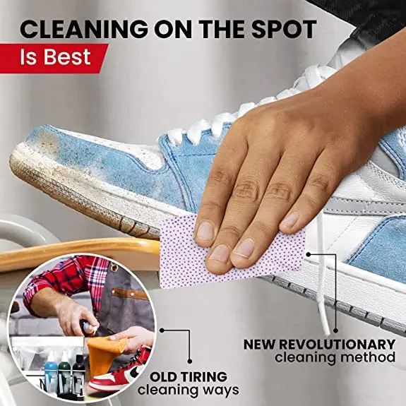 Новое поступление, изготовленные на заказ салфетки для устранения жестких пятен, текстурированные салфетки для очистки обуви