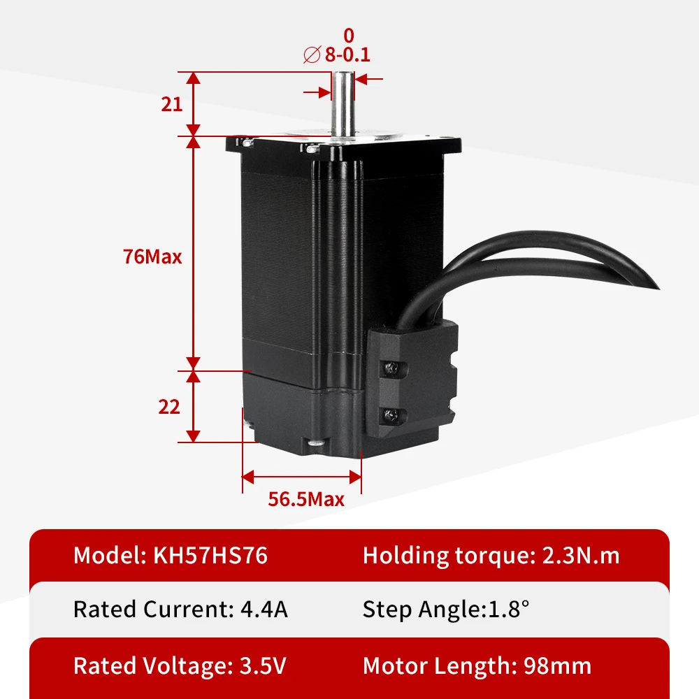 Kaihong 57*57*76+22mm 24v 2.3N.M Nema 23 Hybrid Stepper Motor Closed Loop With Encoder Kit For Cnc/Robot Machine