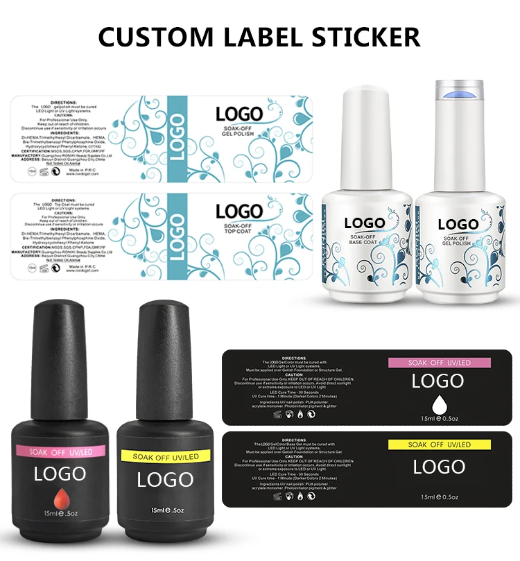 RONIKI Factory Private Label OEM soak off uv nude color gel nail polish for nail art