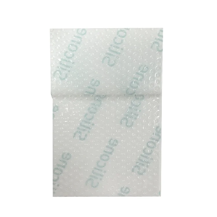factory customized medical porous silicone gel anti-adhesive foam wound care dressing with border