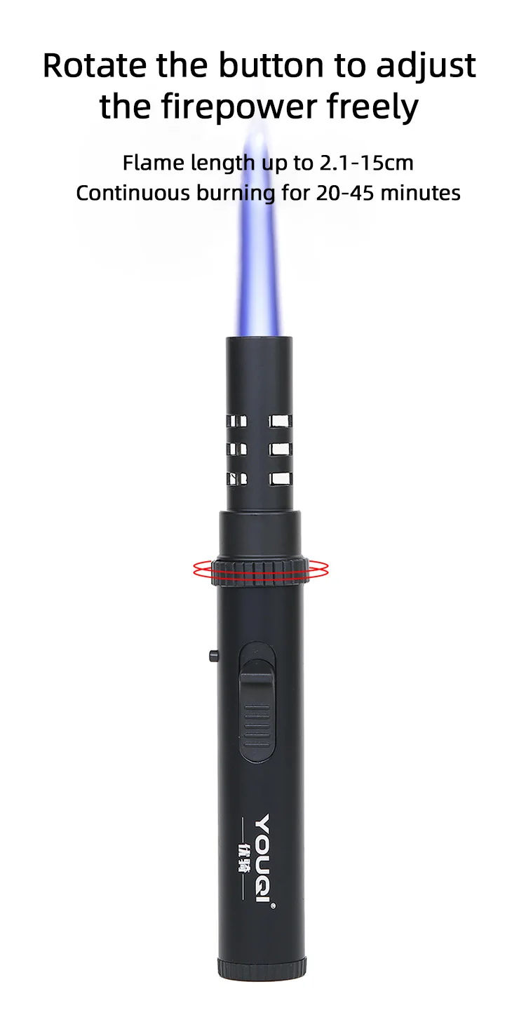 High qualityOutdoor Home Portable Igniter Black Tactical Lighter Flamethrower