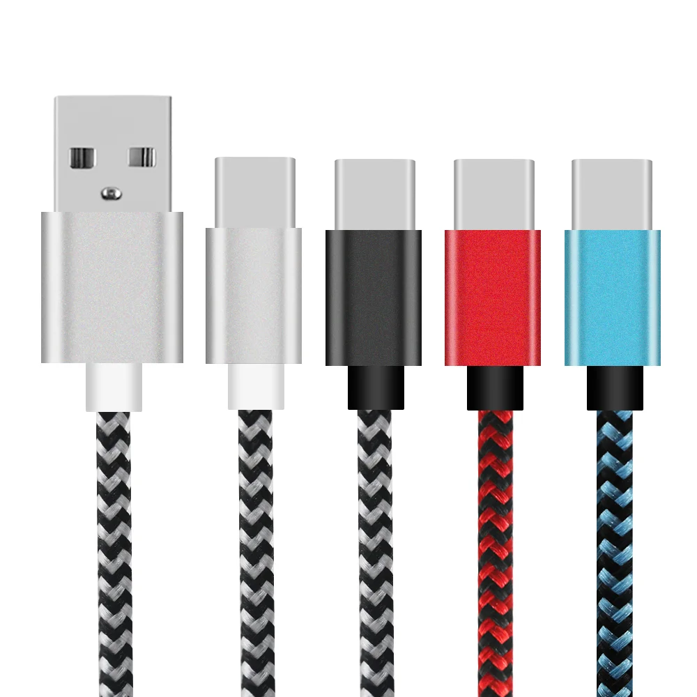 Кабель с разъемом USB Type-C для быстрой зарядки 3A L изгиб Шнур мобильного телефона Android кабеля передачи данных нейлоновый кабель