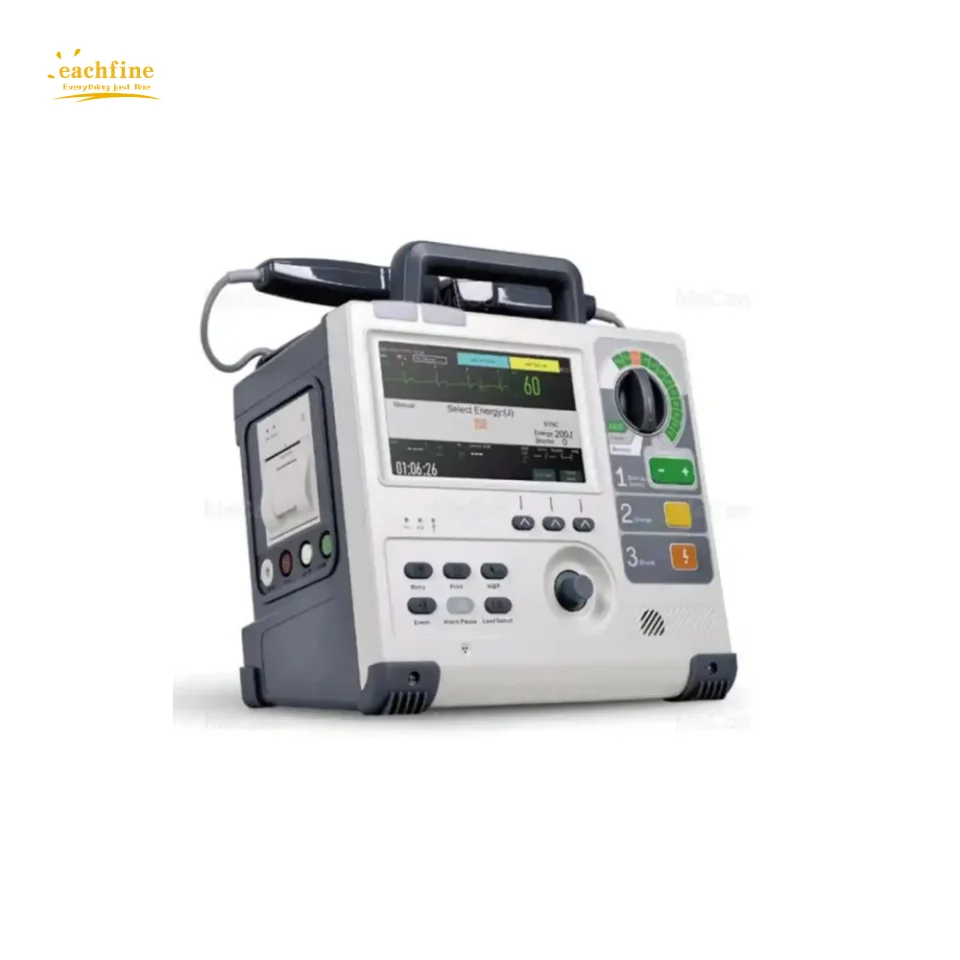 Emergencymedical Defibrillator with CPR AED Mode Biphasic Defibrillator Machine Cardiac Monitor Portable Cardiac Defibrillator