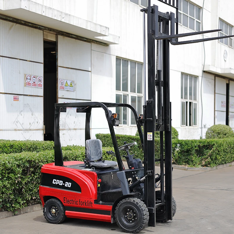 Economic electric fork lifts 1000kg 1500kg full electrical pallet stacker forklift with battery charger