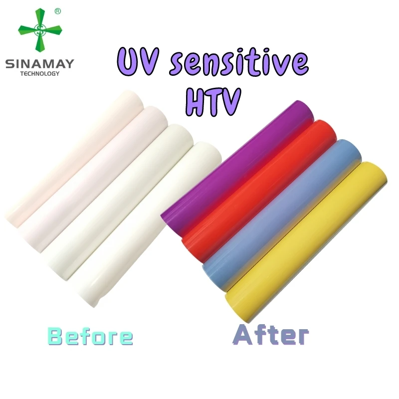 Shunaimei sunlight sensitive vinyl film rolls flex pu htv textil heat transfer vinyl bundle for Tshirt