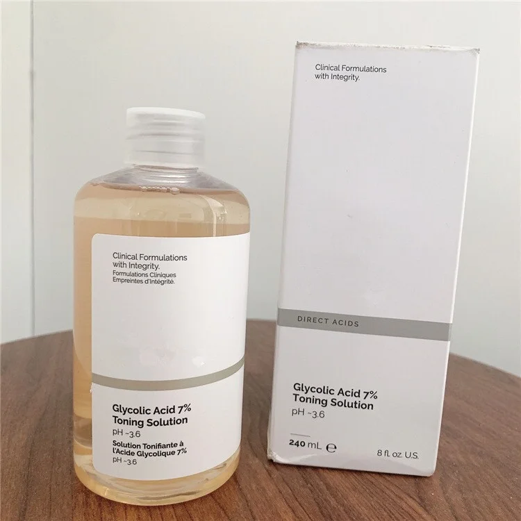 Glycolic Acid 7% Toning Solution Gentle Exfoliation Improve Skin Condition Brighten Skin Tone Products Original 240ml Face Serum
