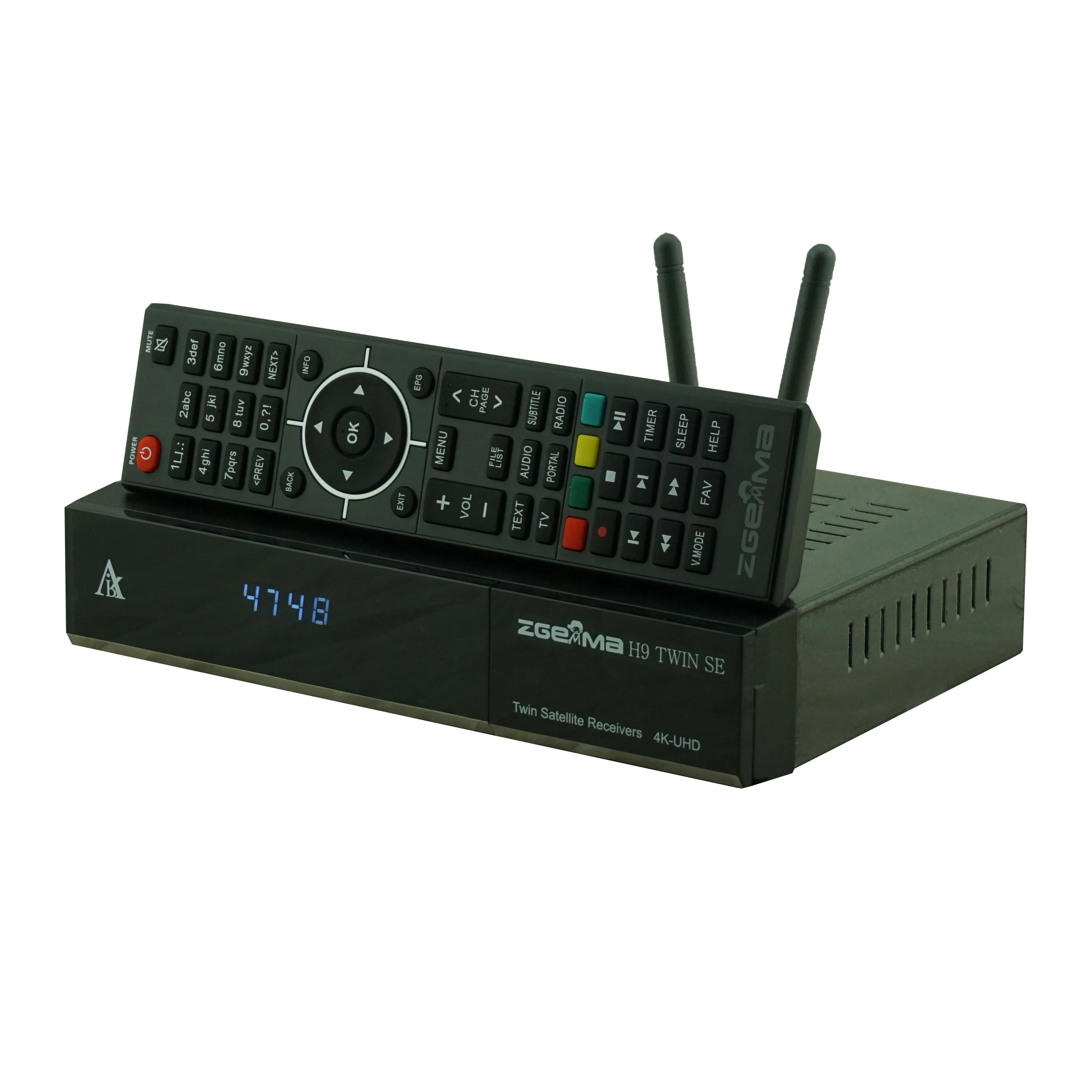 Двойной спутниковый ресивер DVB S2X zgemma