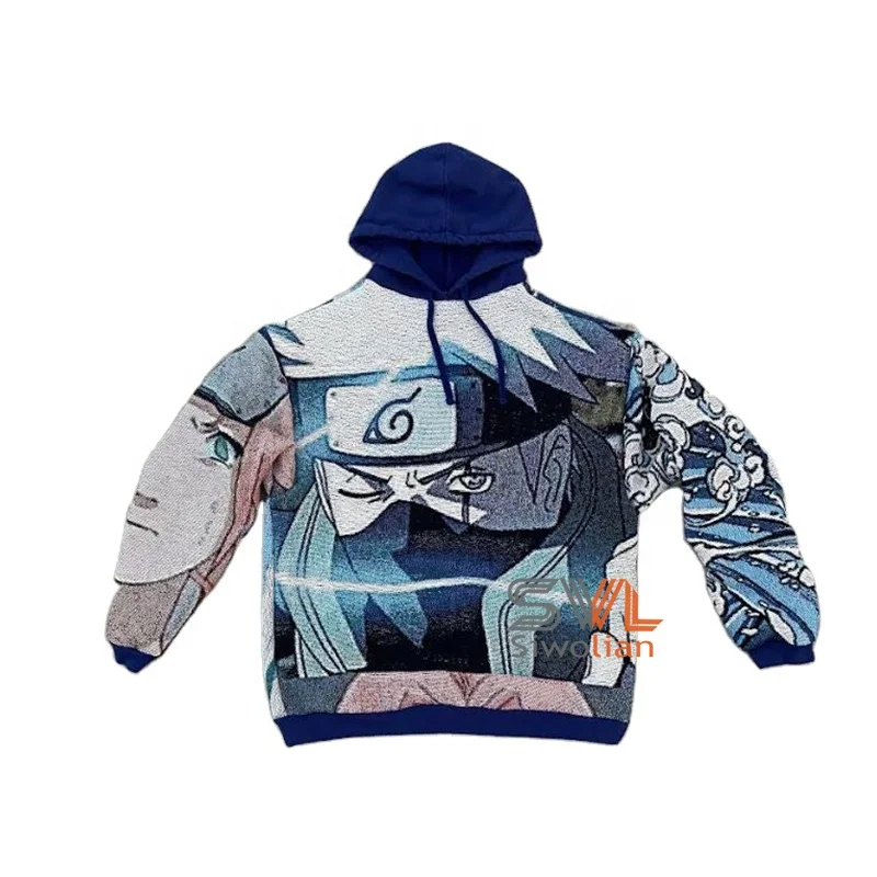 Jacquard Woven Hoodie Custom Tapestry hooded sweatshirt Mens custom tapestri sweatshirt Thick heavy Hoodie Custom Tapestri shirt