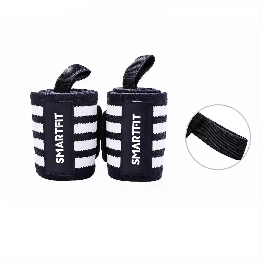 SMARTFIT Fitness Safety Wrist Wraps Wrist Support Braces Wrist Strap with Thumb Loops For Gym Weight Lifting