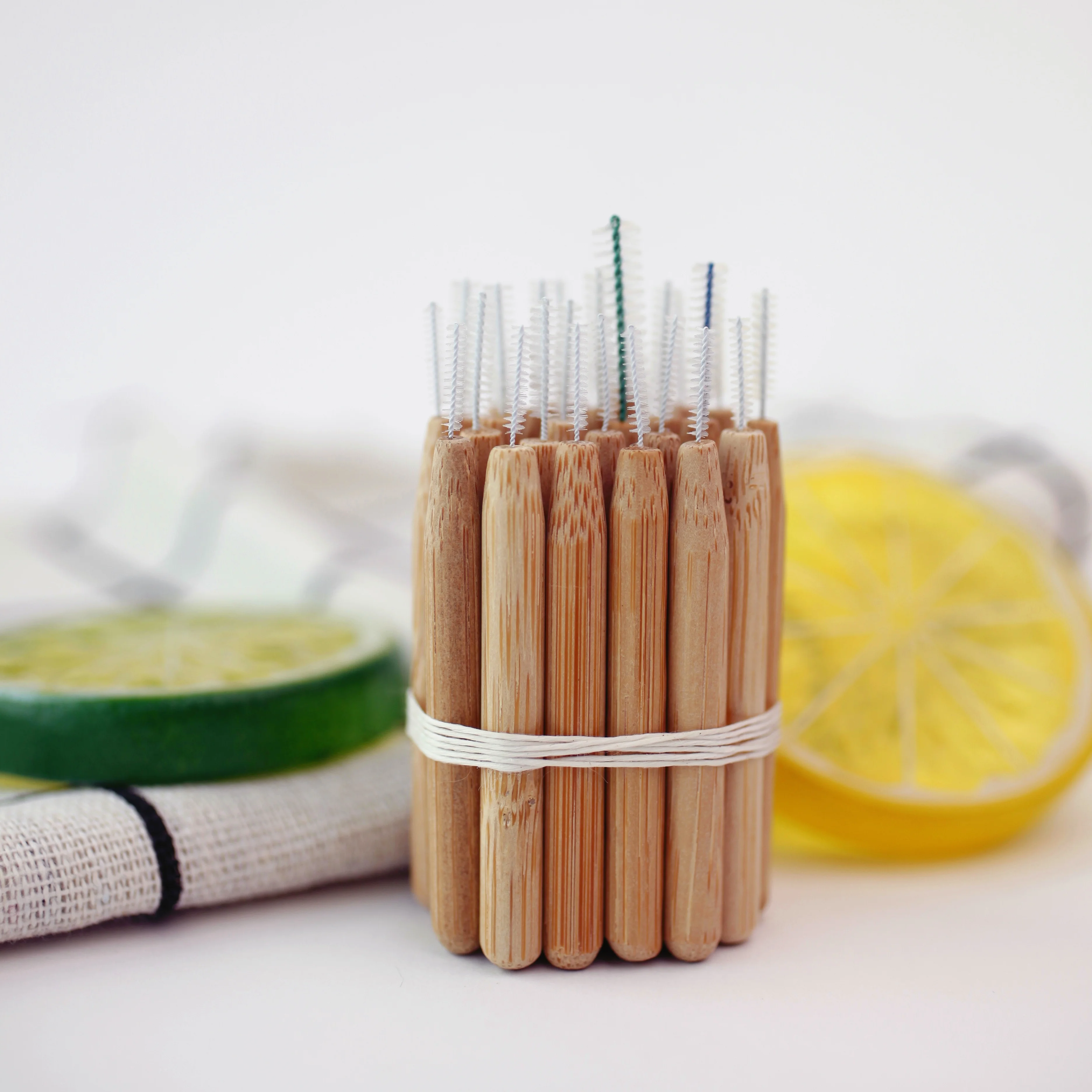 Eco-friendly Bamboo Handle Interdental Brushes Dental Floss Interdental Cleaners Between Teeth Dental Brush