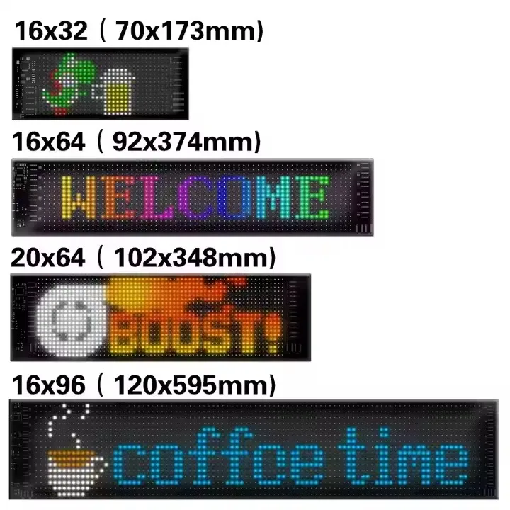 LED soft Matrix Pixel Panel APP control Car Rear Window LED Screen LED Display sign DIY LED Flexible Display